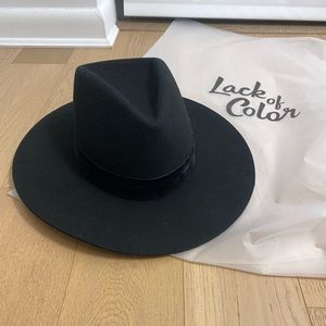 Lack of Color Black Wool Hat